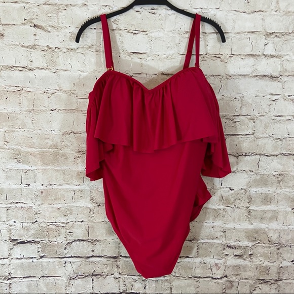 tahiti Other - Tahiti red one piece bathing suit size 1X (16W)